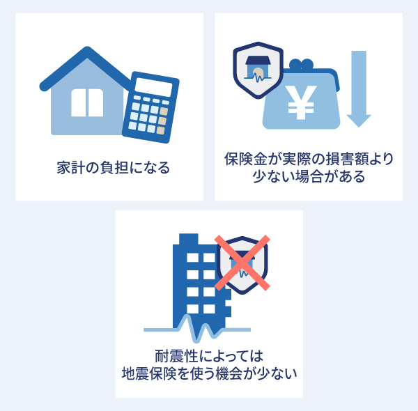 マンションの地震保険に加入するデメリット